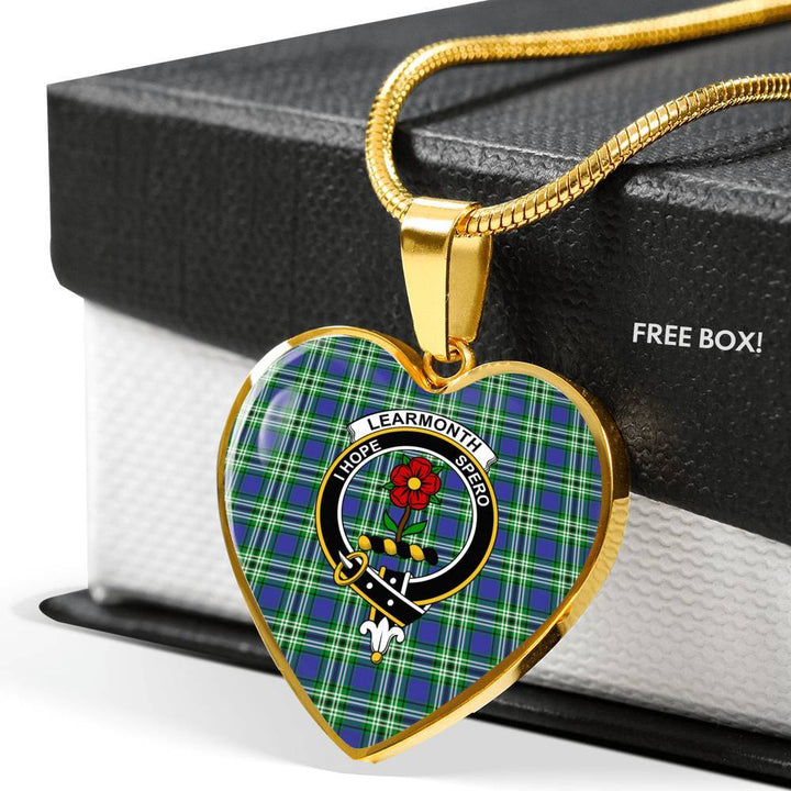 Learmonth Clan Badge Classic Tartan Necklace