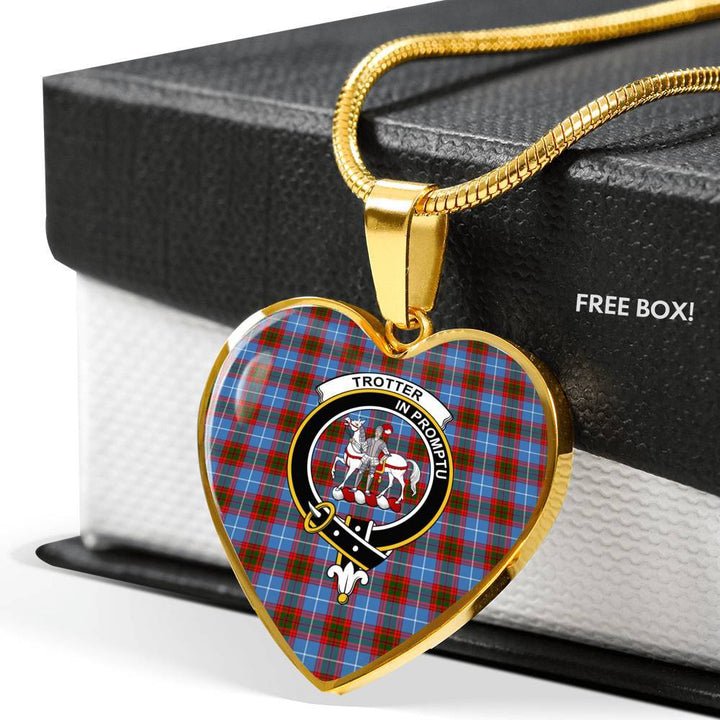 Trotter Clan Badge Classic Tartan Necklace