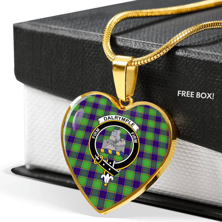 Dalrymple Clan Badge Classic Tartan Necklace