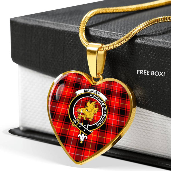 MacIver Clan Badge Classic Tartan Necklace