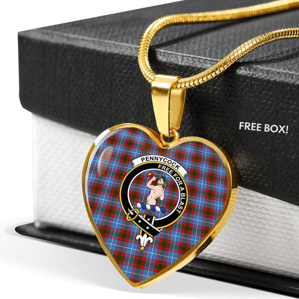 Pennycook (Edingburg) Clan Badge Classic Tartan Necklace