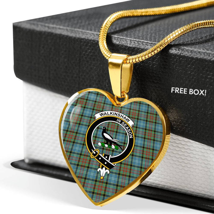 Walkinshaw Clan Badge Classic Tartan Necklace