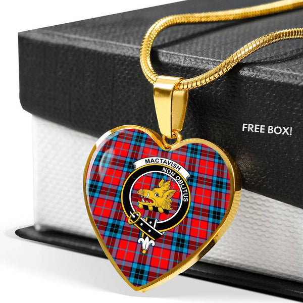 MacTavish Clan Badge Classic Tartan Necklace
