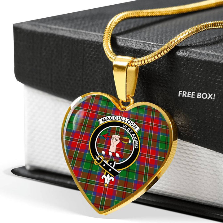 MacCulloch Clan Badge Classic Tartan Necklace