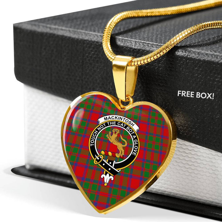 MacKintosh Clan Badge Classic Tartan Necklace