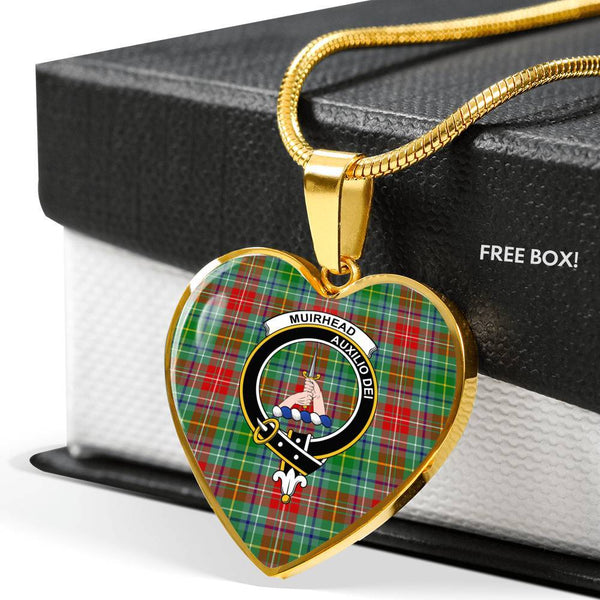 Muirhead Clan Badge Classic Tartan Necklace