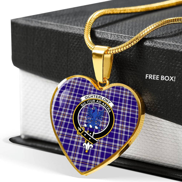 Ochterlony Clan Badge Classic Tartan Necklace