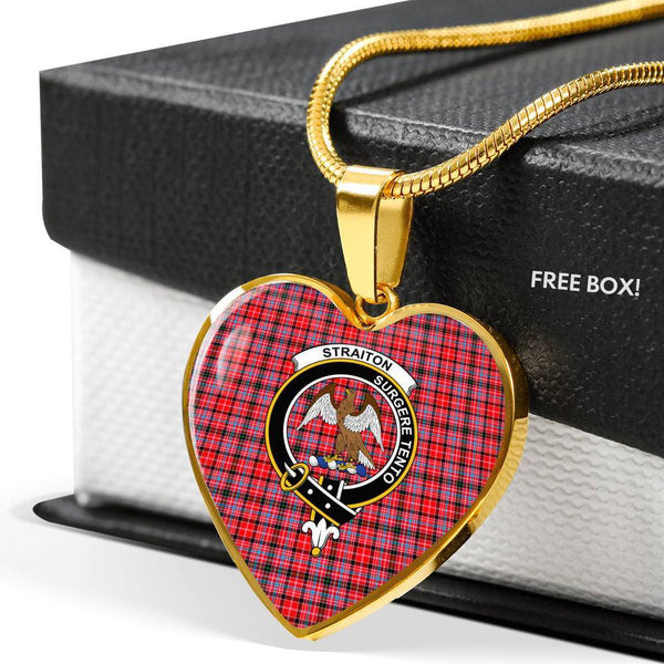 Straiton Aderbeen Clan Badge Classic Tartan Necklace