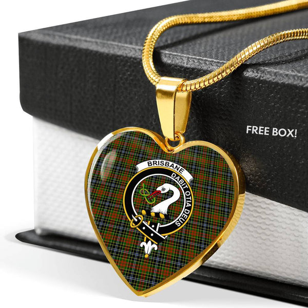 Brisbane Clan Badge Classic Tartan Necklace
