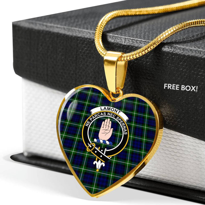 Lamont Clan Badge Classic Tartan Necklace