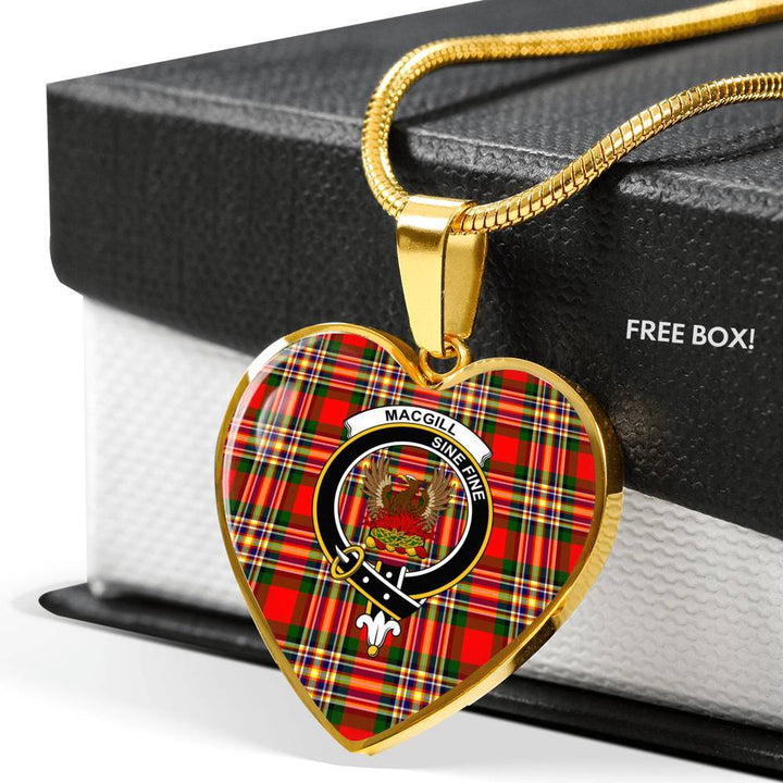 MacGill Clan Badge Classic Tartan Necklace