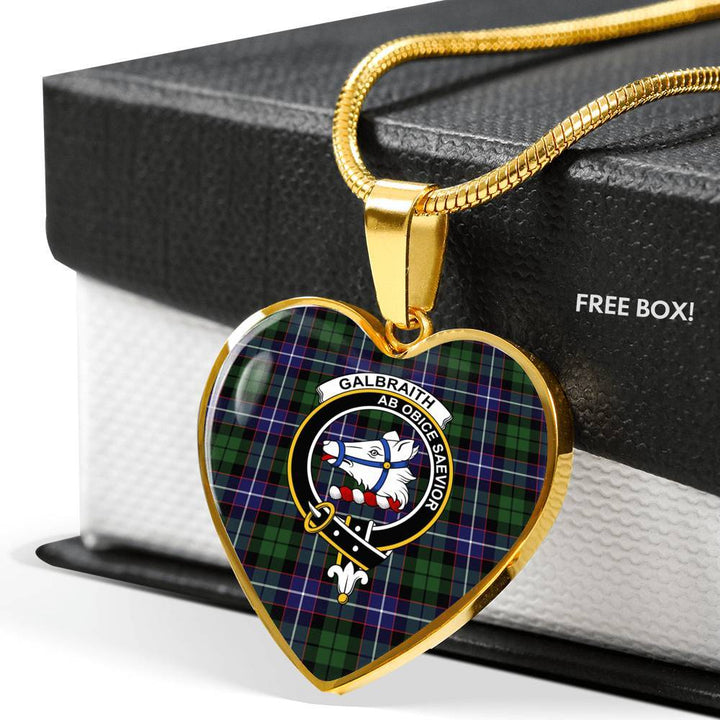 Galbraith Clan Badge Classic Tartan Necklace