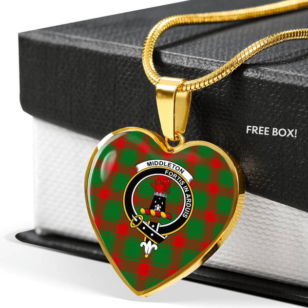 Middleton Clan Badge Classic Tartan Necklace