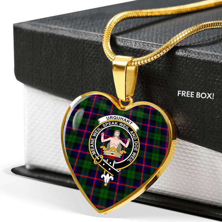 Urquhart Clan Badge Classic Tartan Necklace