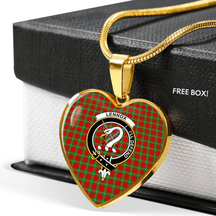Lennox Clan Badge Classic Tartan Necklace