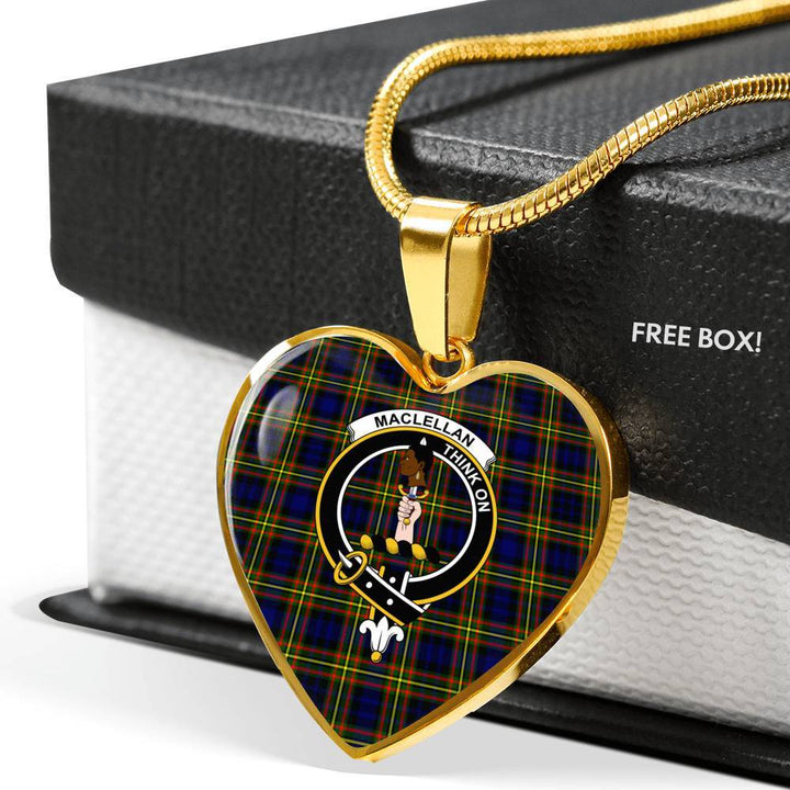 MacLellan Clan Badge Classic Tartan Necklace