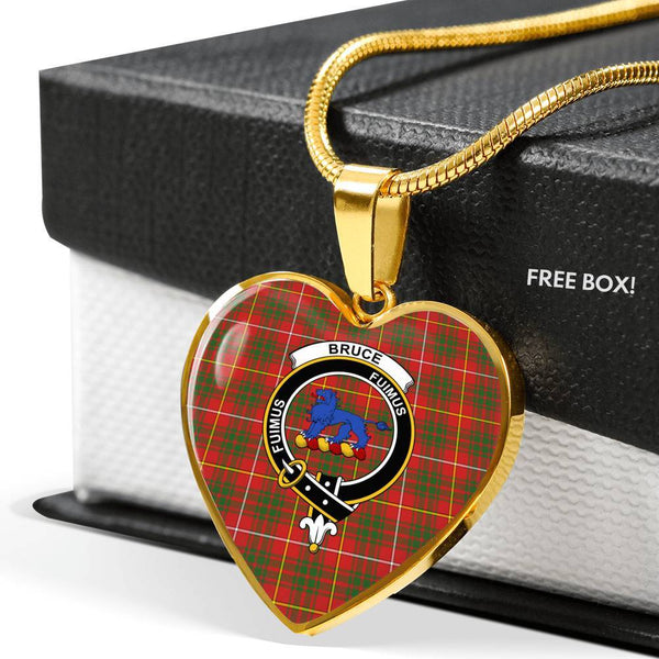Bruce Clan Badge Classic Tartan Necklace