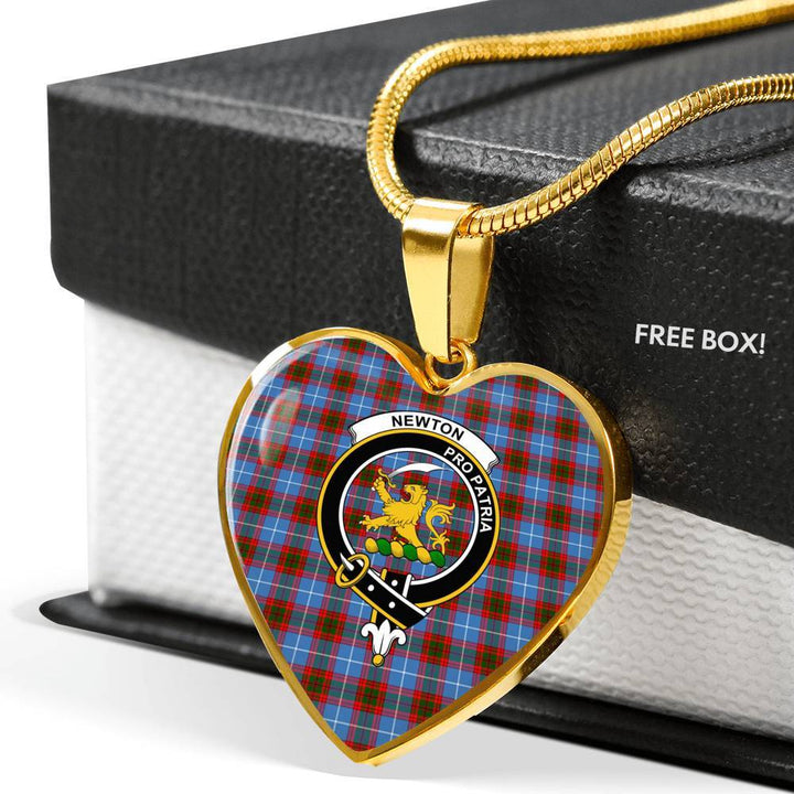 Newton (Edingburg) Clan Badge Classic Tartan Necklace