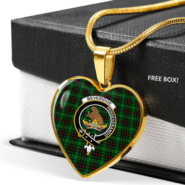 Beveridge Clan Badge Classic Tartan Necklace