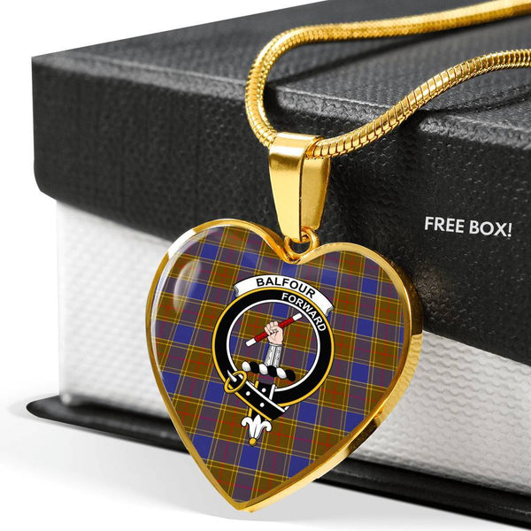 Balfour Clan Badge Classic Tartan Necklace