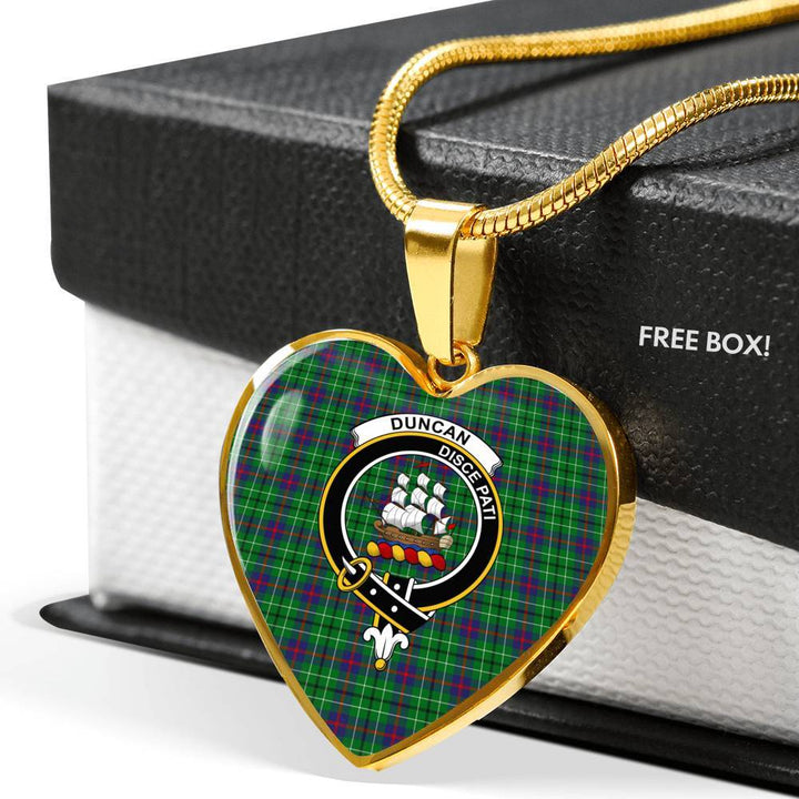 Duncan Clan Badge Classic Tartan Necklace