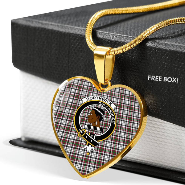 Borthwick Clan Badge Classic Tartan Necklace