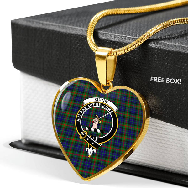 Gunn Clan Badge Classic Tartan Necklace