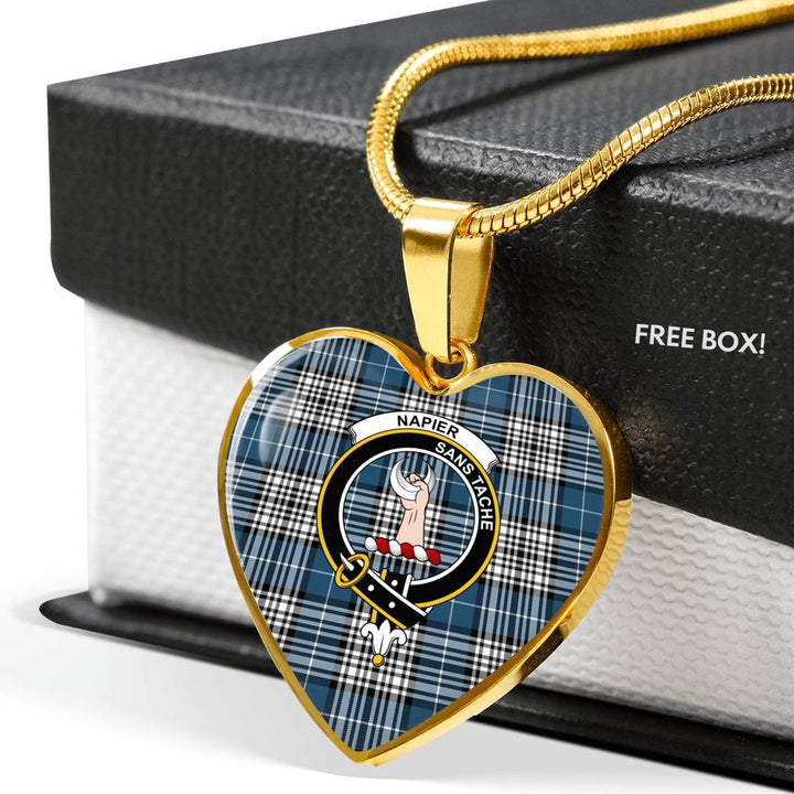 Napier Clan Badge Classic Tartan Necklace