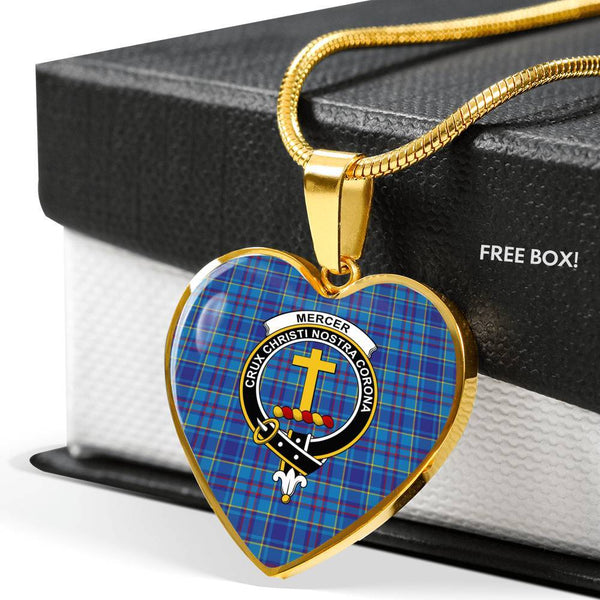 Mercer Clan Badge Classic Tartan Necklace