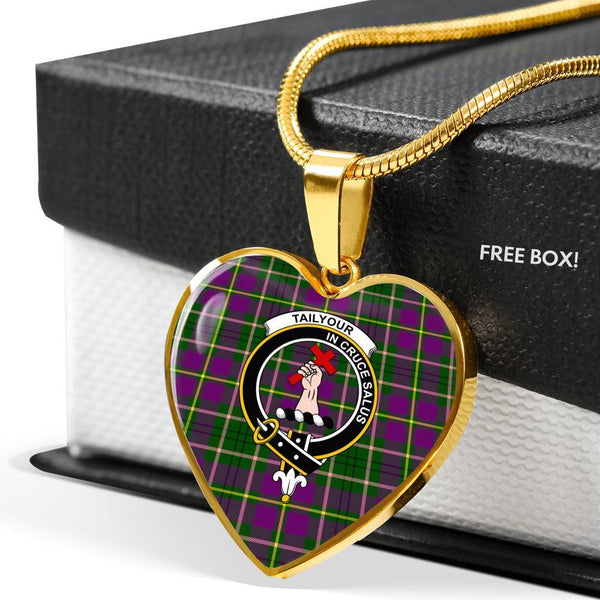 Taylor Clan Badge Classic Tartan Necklace