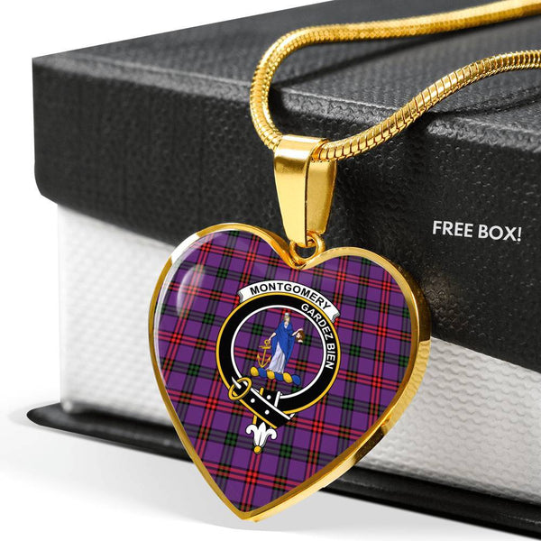 Montgomery Clan Badge Classic Tartan Necklace
