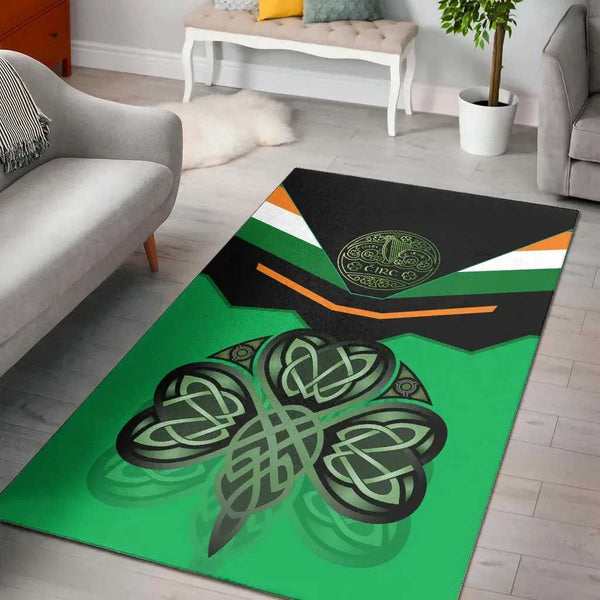 Celtic Area Rug Irish Shamrock With Celtic Patterns