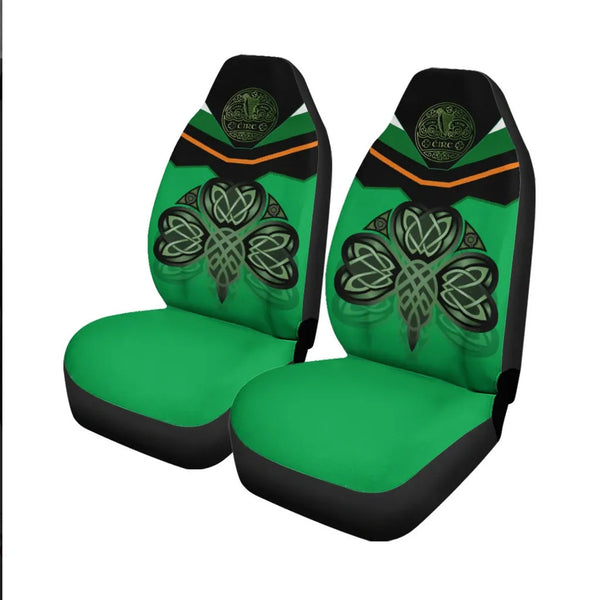 Celtic All Over Print Car Seat Covers Irish Shamrock With Celtic Patterns