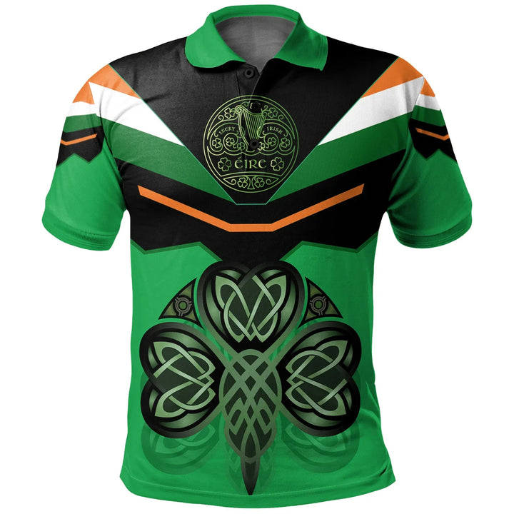 Celtic All Over Print Polo Shirts Irish Shamrock With Celtic Patterns