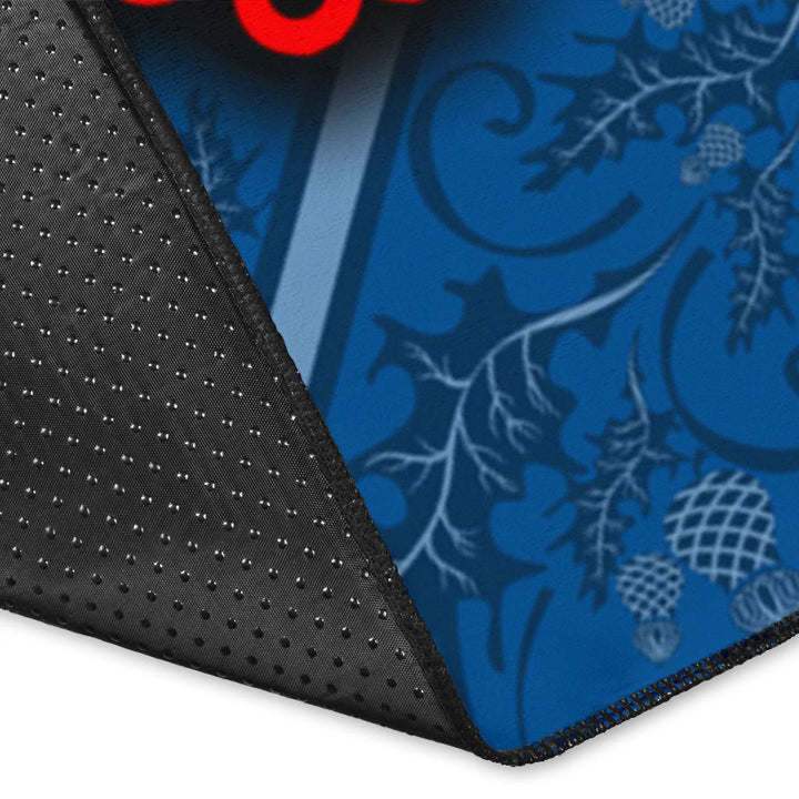 Scotland Thistle with Tree Of Life and Knot Ornaments Area Rug