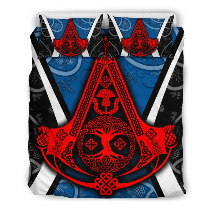 Celtic Bedding Set - Celtic Scotland Thistle with Tree Of Life and Knot Ornaments