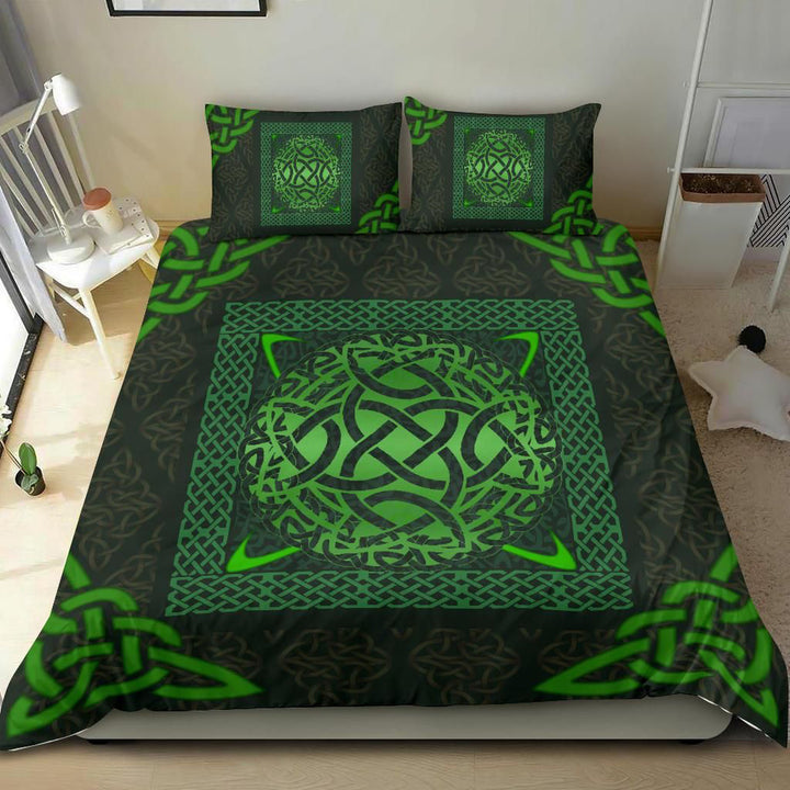 Celtic Bedding Set - Irish Carolingian Cross with Celtic Knot Duvet Cover