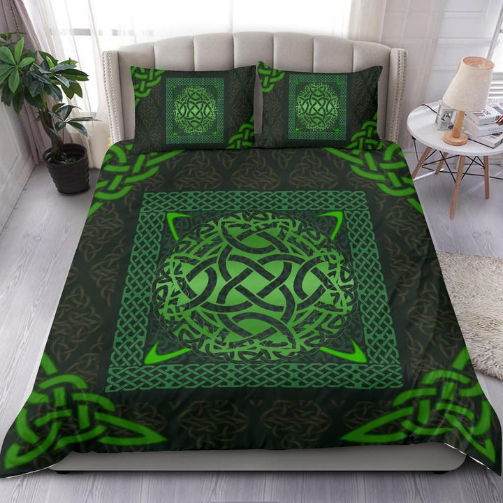 Celtic Bedding Set - Irish Carolingian Cross with Celtic Knot Duvet Cover