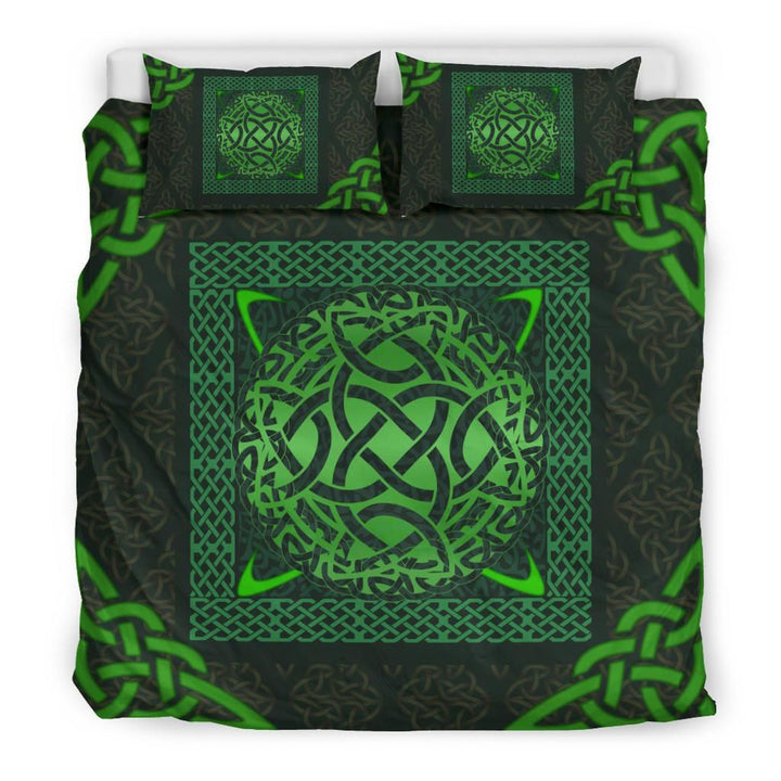 Celtic Bedding Set - Irish Carolingian Cross with Celtic Knot Duvet Cover