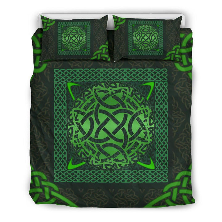 Celtic Bedding Set - Irish Carolingian Cross with Celtic Knot Duvet Cover
