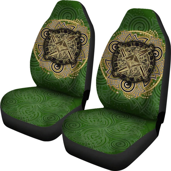 Celtic Car Seat Covers Celtic Irish St Brigid's Cross Triple Spiral