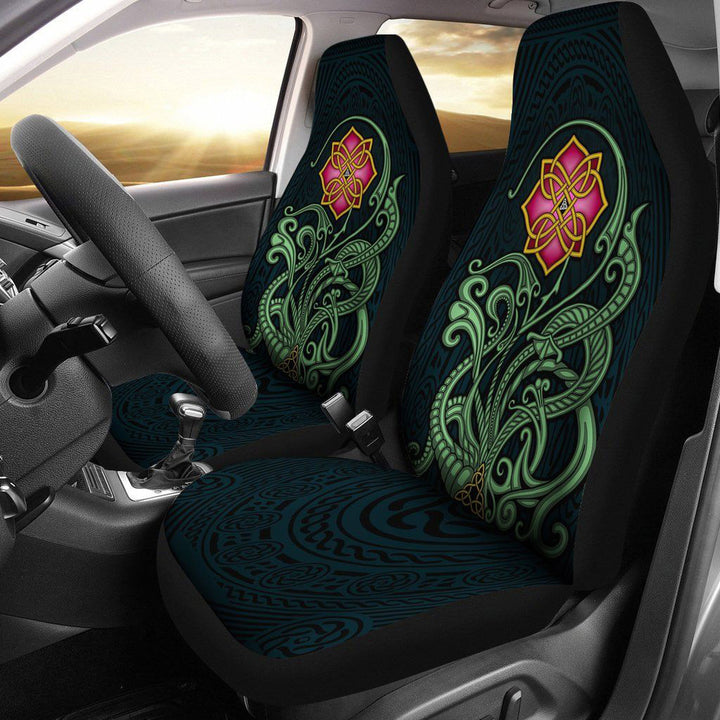Celtic Flower Car Seat Covers Wild Irish Rose