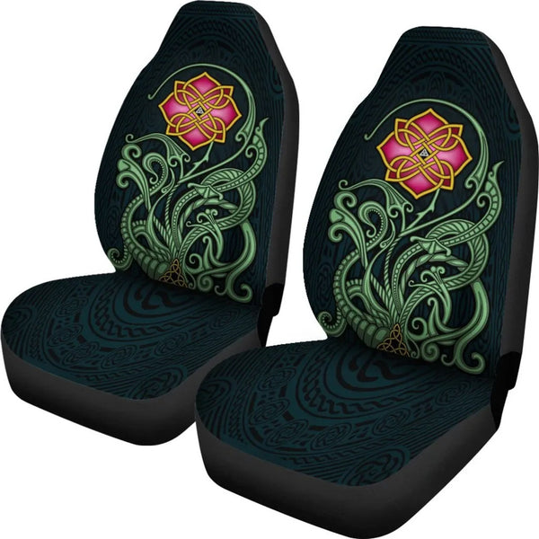 Celtic Flower Car Seat Covers Wild Irish Rose