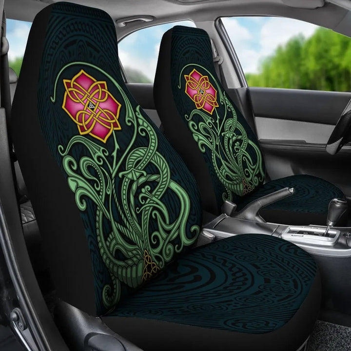 Celtic Flower Car Seat Covers Wild Irish Rose
