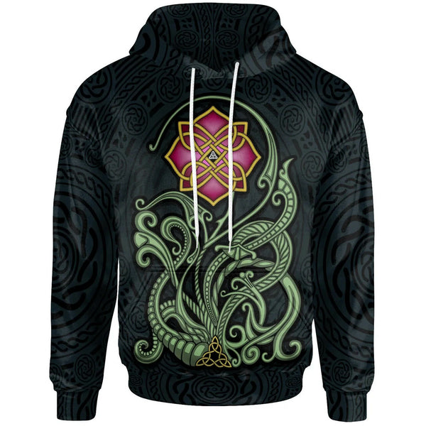 Celtic Flower Hoodie - Wild Irish Rose