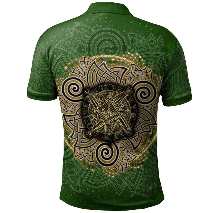 Celtic Polo Celtic Irish St Brigid's Cross Triple Spiral