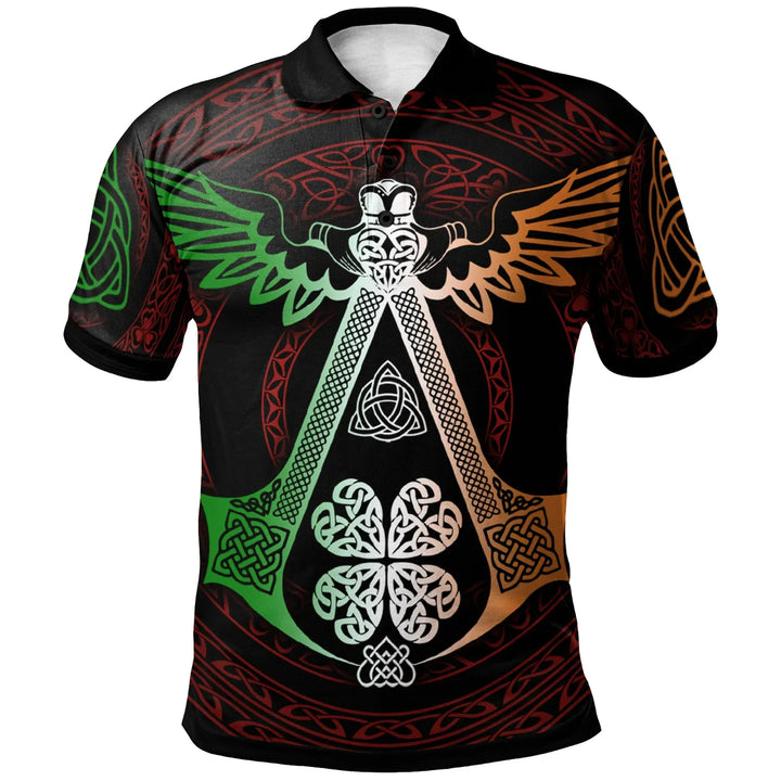 Celtic Polo Shirt Irish Celtic Symbols and Ornaments
