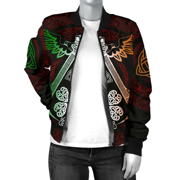 Celtic Unisex Bomber Jacket - Irish Celtic Symbols and OrnaUnisexts