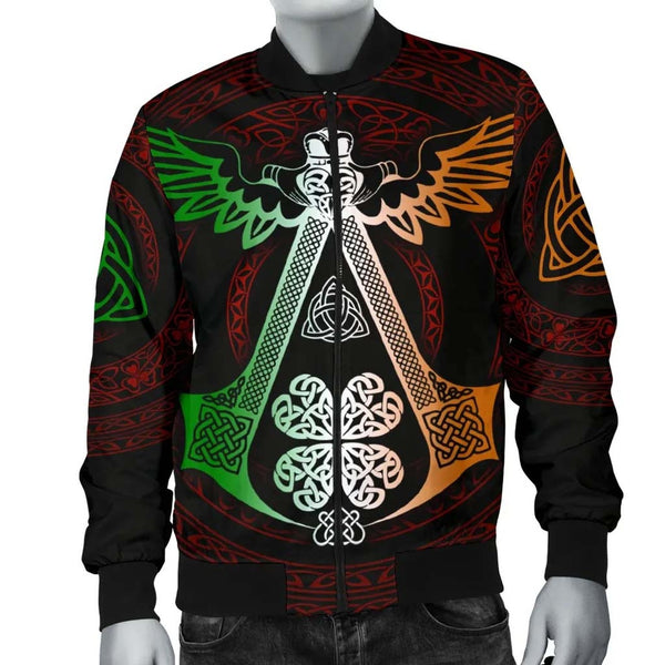 Celtic Unisex Bomber Jacket - Irish Celtic Symbols and OrnaUnisexts