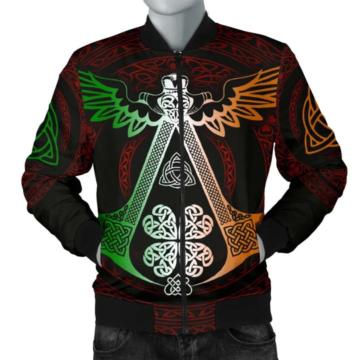Celtic Unisex Bomber Jacket - Irish Celtic Symbols and OrnaUnisexts